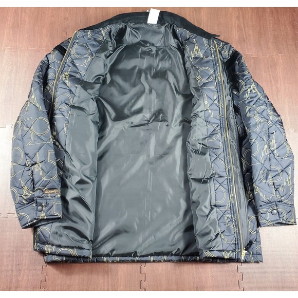 Disney Black and Gold Puffer Jacket - Picture 3 of 16